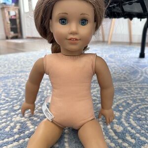 American Girl doll brown hair blue eyes